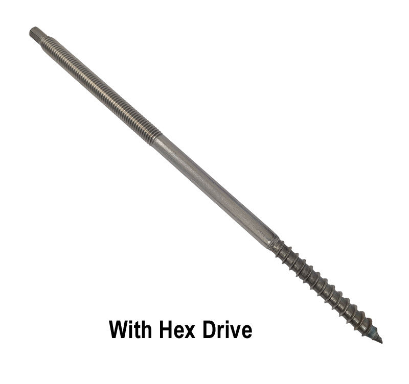 A2 Stainless Steel Dowel Screws for use in Timber